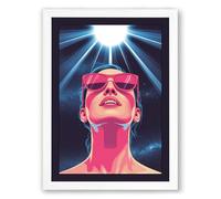 Digital Ascension Modern Framed Wall Art Print A1 (84.1×59.4cm) White, Wall Decor for Living Room, Bedroom, Office & Home, Ready to Hang, Art Gift