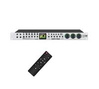 Digital Audio Effect Processor Karaoke Bluetooth Professional KTV Pre-effector Sound Audio Echo Effect System Audio Processor(Silvery)