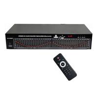 Digital Audio Effects Controller, Dual Channel 20-Band Stereo Graphic Equalizer with Bluetooth 5.0 and Remote Control, Noise Reduction, Hifi Home EQ Tuning Equalizer for Home Audio & Recording Studio