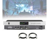 Digital Audio Processor - 2 In 2 Out Feedback Frequency Shifter with 9 Level Inhibition Intensity for Enhanced Sound Quality in Recording Studios, Bars, Music Rooms