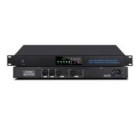 Digital Audio Processor - 2 Input 2 Output Feedback Suppressor with 9-Level Anti-Howling and Automatic Frequency Scanning for Stage and Conference Use