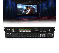 Digital Audio Processor, 32-bit Karaoke System with 16 Modes, PC Interface, Prevents Howling, DSP Stage Sound Equipment for Home and Stage Use