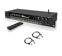 Digital Audio Processor, Anti-Howling Spectrum Equalizer with LCD Screen, Dynamic Spectrum Beat, Adjustable Effects for Home and Stage Use