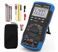 Digital Automotive Multimeter, TRMS 6000 Counts Multi Tester Volt Amp Ohm Meter Measure Dwell Angle Pulse Width Tach Temperature Duty Cycle Continuity Voltage Current Resistance