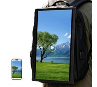 Digital Backpack Display, Digital Signage Backpack, 30,000 mAh, High-Definition LCD Screen, Wall-mounted & Tabletop Dual Use, for Commercial Use and Temporary Event Placement