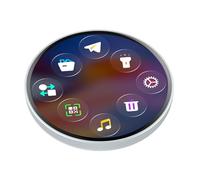 Digital Badge - 2.5D Curved Glass, Modern Design and Dependable Structure, Electronic Badge, ID-Card | Display Badges Pin Suitable for Concerts, Music Festivals, and Evening Gatherings