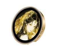 Digital Badge - 500 mAh Smart Pin | Digital Badge Photo Video Screen with App Control, 1.85 Inch HD Touchscreen Pixel Button for Cosplay, 1 Piece, DIY Display, Se référer au descriptif, refer to the