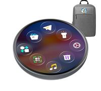 Digital Badge - ABS 2.17 Inches, E Name Tag, Touchscreen LED Display | Rechargeable USB Power, Dynamic Screen, LED Pin Display, Smart Badge Pin For Football Fans, Anime, Concerts, Events