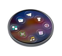 Digital Badge - High Definition Touchscreen Electronic Display Pin, Smart LED Name Tag with Custom Animation Screen for Concerts Festivals School Events Parties Sports Fans and Celebrations Wearable D