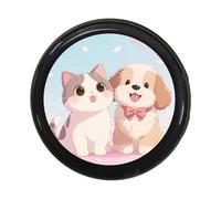 Digital Badge Pin, 1.7inch HD Pixel Screen Cute Name Tag, Electronic Pixel Badge 18H Battery, Magnetic Dynamic HD Touch Screen Badges Button, with Videos/Photos Display, for Anime/Star/Football Fans