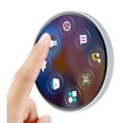 Digital Badge Pin - ABS, 2.17 Inches, Digital Display Badge Brooch, Anime Badges | High-Definition 360×360P Screen, USB Rechargeable, Wireless Dynamic Display For Photos, GIFs, Short Videos, Custom We