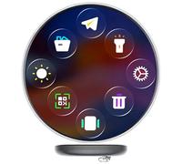 Digital Badge Pin, Portable Design, ABS, Wireless Electronic Brooch, Touchscreen Electronic Badge, With 10 Hour Battery Life, For Clothes Sweater Shawl Dress Coat Photo Display