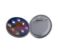 Digital Badge Pin with 2.28" HD Touch Screen | Companion Application Upload Video/Photo Display | Portable & Rechargeable | Customisable for Anime, Football Fans, Cosplay, Concerts & Events