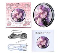 Digital Badge Rechargeable Touchscreen Wearable Instant Photo Transfer