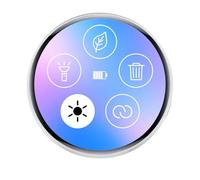 Digital Badge Smart 1.7 Inch Pendant with Touch Screen