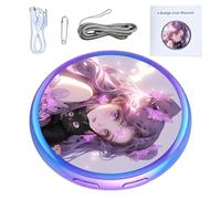 Digital Badge with Touch Screen HD Touchscreen Rechargeable Wearable