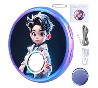 Digital Badge with Touchscreen - HD Touchscreen Rechargeable Instant Image Transfer | Electronic Display Badge, for Anime Fans, Children, Adults, Comic Convention, ACG Festival, Co