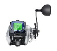 Digital Baitcasting Fishing Reel with Real-Time Temperature Display and Depth Positioning, 6.3:1 Gear Ratio, 16KG Drag for Deep Sea Fishing(right hand)