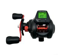 Digital Baitcasting Reel 7.2:1 10kg Drag Night Light | Large LCD screen, real-time line count, precise distance control, river lake reservoir use