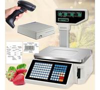 Digital Barcode Scales with Cash Box and Scanner for Retail and Supermarket Use