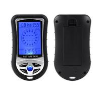 Digital Barometer Altimeter Compass - Electronic Altimeter | Car Altimeter Compass | Handheld Barometer Temperature Gauge Compass Device With Backlight, Weather Forecast, Time Clock For Hiking
