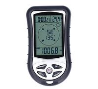 Digital Barometer Altimeter Compass Multifunction Electronic GPS Compass Weather Altimeter Compass Barometer Thermometer with LCD Backlight for Hiking Camping Outdoor Sports