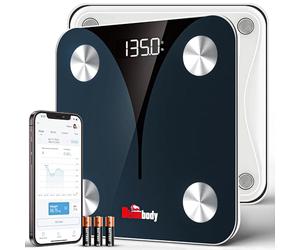 Digital Bathroom Scales Smart Scales for Body Weight and Fat, Professional Body Composition Scale with 20 Metrics, Bluetooth High Accuracy Monitor, 24 Users - Bisonbody