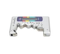 Digital Battery Capacity Gauge Tester with Scratch Resistant ABS for D C N AAA AA 9V 1.5V Batteries (Silver)