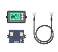 Digital Battery Capacity Indicator for Electric Vehicles, Voltage Current Tester with Coulomb Meter Function, 50A/100A/350A Range, Auto Wake-Up & Power-Off Memory, Compatible with Car