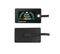 Digital Battery for Carts & RVs - 8V to 100V DC LCD Multimeter with Voltage Alarm, Data Retention, and -Waterproof Design(B)