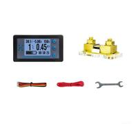 Digital Battery Tester 8-120v With Shunt, Bidirectional Current Monitor 100a/200a/300a/500a, Lcd Display For Voltage Power Capacity Analysis(300A)