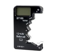 Digital Battery Tester Universal BT189 with LCD Display, Compatible with Types D, C, AA, AAA, N, LR44, 9V 6F22, Precise Power Management Use for Electronic Devices, Portable, Lightweight Design