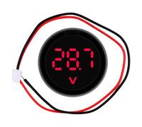 Digital Battery Voltage Gauge - LED Voltmeter Monitor, DC 4-100V Waterproof Round Panel, Automotive Voltage Detector | Car Motorcycle RV Battery Tester For Electrical System Monitoring And Maintenance