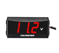 Digital Battery Voltage Meter - Digital Battery Voltage Meter, Car Battery Tester For 12V/24V Batteries | Accurate Voltage Monitor For, Motorcycles, And RVs, Easy-to-Read LCD Display, Compact