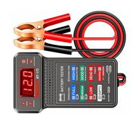 Digital Battery Voltages Meter for 12V Automotive Motorcycle Batteries with Reverse Polarity Protective and Alarm Function Digital Battery Tester