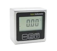 Digital Bevel Box Angle Gauge Meter Mini Protractor 360 Degrees Magnets Base Digital Inclinometer Electronic Protractor(5415-90B Metal)