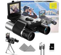 Digital Binoculars with Camera - 8X Digital Zoom, 2" LCD Display 40MP Camera 2.5K Videos Ideal for Concerts, Bird Watching, and Outdoor Adventures with 32GB SD Card