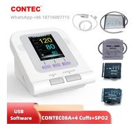 Digital Blood Pressure Monitor Automatic Sphygmomanometer Software SPO2+4 Cuffs