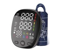 Digital Blood Pressure Monitor, Electronic Arm Type BP Meter with LED Smart Display, Portable Home Health Device with Cuff