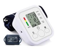 Digital Blood Pressure Monitor for Upper Arm - Automatic BP Machine with Large LCD Display, Pulse & Heart Rate Tracking, Adjustable Arm Cuff 22-32cm, Memory Function, Home & Family Use