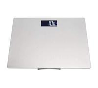 Digital Body Scale with Large Backlit LCD Display | Ultra Slim Stainless Steel Design, 396 lbs Capacity - Silver