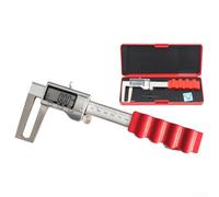 Digital Brake Disc Thickness Gauge 0-150mm Stainless Steel Caliper for Measuring Brake Pad Wear, Compatible with Cars Trucks and Vehicles, Includes Screwdriver