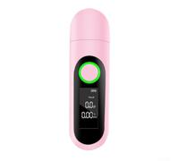 Digital Breath Alcohol Tester Analyzer Non-Contact Breathalyser for Responsible Driving Safety Pink Blue 18x9x4cm(Pink)