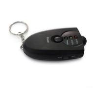 Digital Breath Tester Keychain Portable Led Display Device For Quick Blood Content Check Safe Driving Tool Black Color Design
