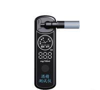 Digital Breathalyzer Tester with Intelligent Sensor & Moisture Filter, HD Display Detector for Accurate Drunk Driving Screening, Black