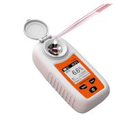 Digital Brix Meter, Refractometer Fruit Juice Beverage Wine Beer Alcohol Sugar Content Measuring Instrument 0-35% for Content Testing