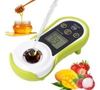 Digital Brix Refractometer 0-55% | High Precision Sugar Content Meter for Juice, Wine, Beer, Beverage | ATC Auto Temperature Compensation | ±0.2% Accuracy | Fruit, Honey Testing