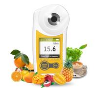 Digital Brix Refractometer Flagfront brix Meter Refractometer USB C Charging Automatic Temperature Compensation Brix Refractometer Range 0-55%，±0.1% Precision