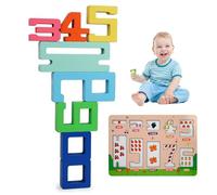 Digital Building Blocks,1-10 Math Numbers Building Blocks - STEM Activities for Kids Aged 3+, Interactive Toy for Home Kindergarten Preschool
