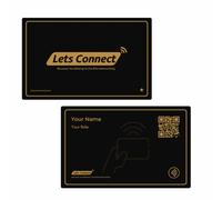 Digital Business Card | NFC & QR Code Contact Sharing | Reusable, Customisable & Eco-Friendly Smart Card | No App Needed | Works with iPhone & Android (Name + QR, Essential Plan)